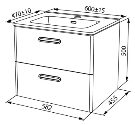 Brick 60 тумба IDDIS [BRI60W0i95]