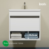 Zodiac X 60 тумба IDDIS [ZDX60WNi95K], с умывальником, с нишей