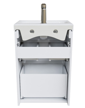 Zodiac 50 тумба IDDIS [ZOD5CBFi95K], с умывальником, с ящиками