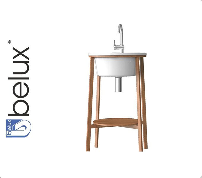 ЭМИЛИЯ Н 50 натуральный массив ясень (123) тумба Белюкс под умывальник (4810924249951)