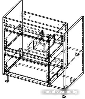 АВН Тумба Line 80 112.02 под умывальник Como 80