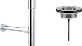 Сифон Wellsee Drainage System 182114005 (сифон, выпуск, хром)