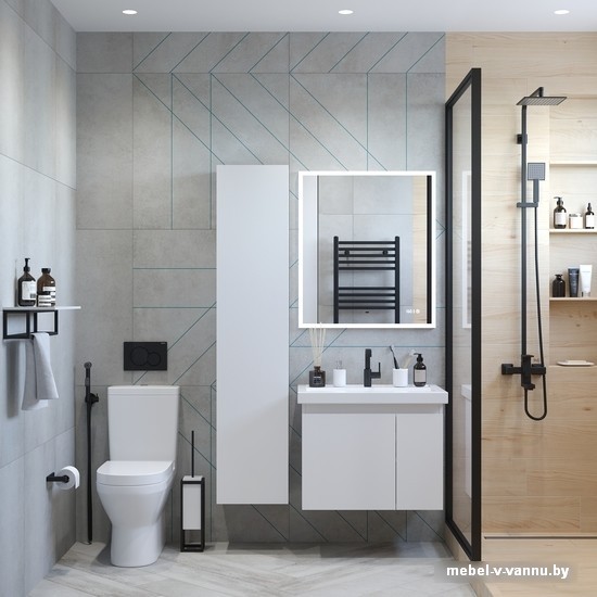 Briz Тумба подвесная Бьелла 60 с умывальником Фостер