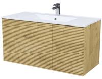 Bild, ID тумба IDDIS 100 см, [BIL10V0i95K], Дуб светлый, с умывальником