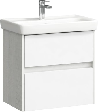 Aqwella Тумба City 60 CI0106DK с умывальником Moduo Slim 60 UM-MOD60SL/1