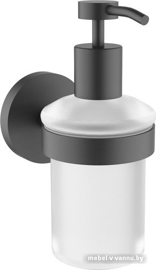 Набор аксессуаров для ванной Wellsee Finishing Touch 182512002 (мыльница, стакан для зубных щеток, дозатор для жидкого мыла, крючок 2 шт, матовый черный)