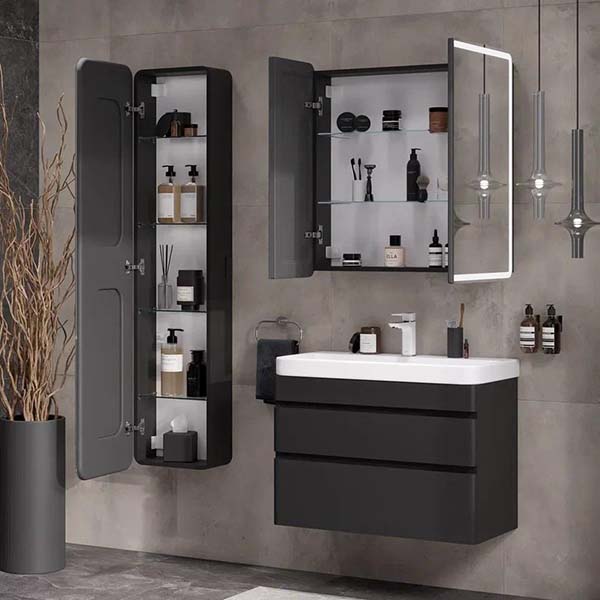 Orion LED 40 Пенал зеркальный подвесной EQUIL [ppORION40], Черный