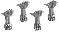 ЛАДЬЯ комплект ног Belux Хром металл [4810924257079]