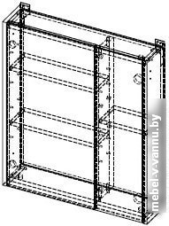 АВН Шкаф с зеркалом Line 60 112.23
