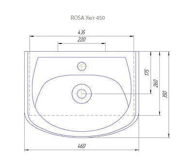 УЮТ 45 тумба Misty под умывальник (Э-Уют01045-01Пр)