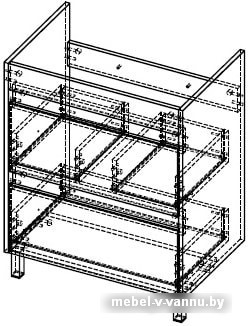 АВН Тумба Line 70 112.08 под умывальник Como 70