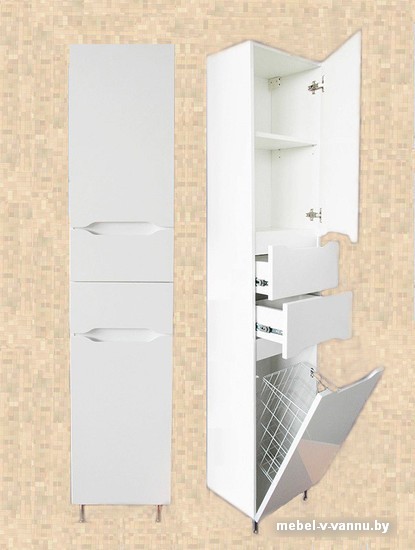 АВН Роял 40 шкаф-пенал с корзиной правый [43.05]