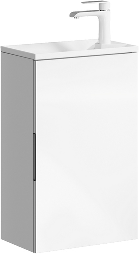 Aqwella Тумба Accent 40 ACC0104W с умывальником Malaga 420 Mal.04.04.D