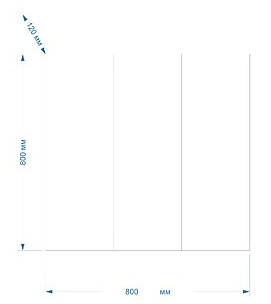 БАЛТИКА 80 зеркало-шкаф Misty (Э-Бал04080-011)
