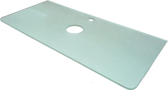 Мебель для ванных комнат Misty столешница Скай 1000x420 стекло 10 мм с закалкой матовое