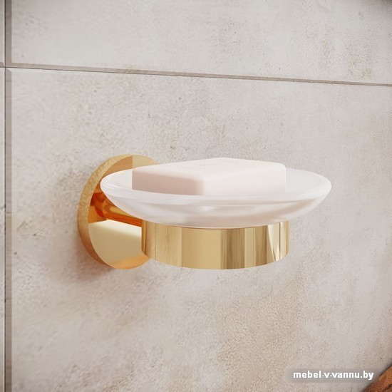 Мыльница Wellsee Finishing Touch 182503000 с держателем (золотой)