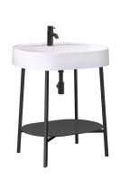 Тумба под умывальник Эмилия Н 75 М, Черный матовый (19)