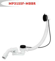 McAlpine [MP31SSF-MBBR] Чёрный сифон для ванны
