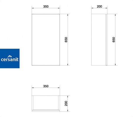SMART 35 шкафчик Cersanit (S568-002)