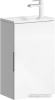 Aqwella Тумба Accent 40 ACC0104W с умывальником Malaga 420 Mal.04.04.D