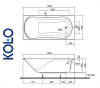Ванна прямоугольная Kolo COMFORT 160x75