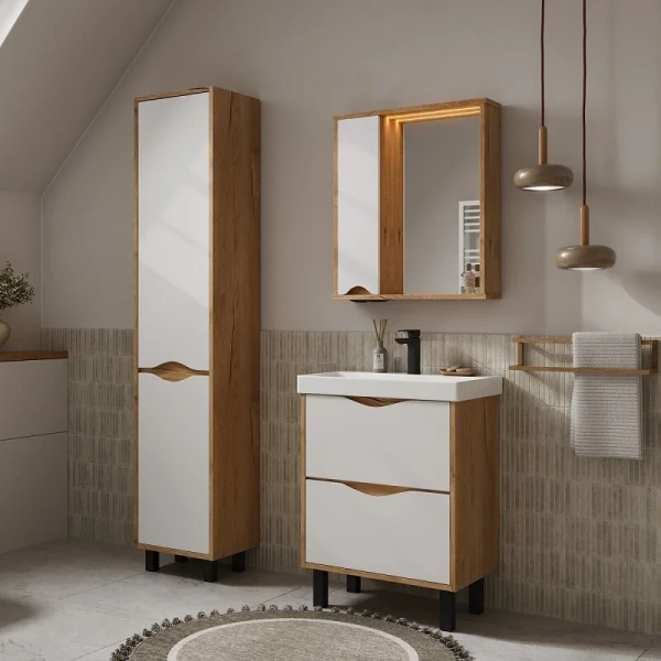 Barney 40 Пенал напольный VOLNA [pnBARNEY40-04], с корзиной