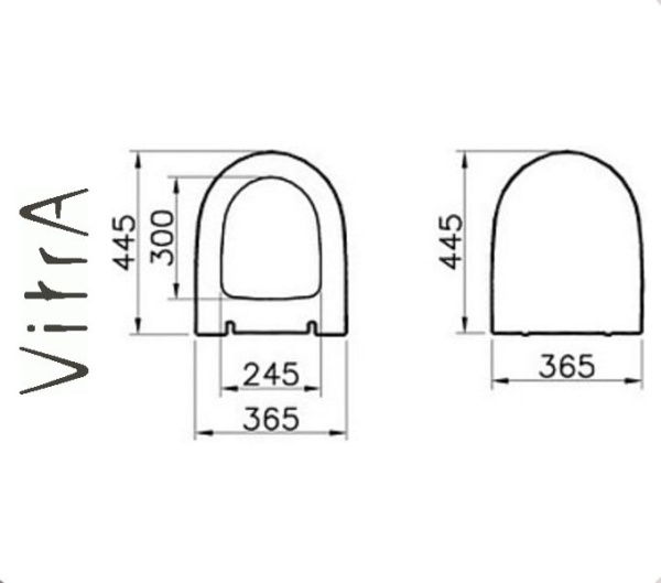 Vitra SENTO Сиденье с крышкой для унитаза для ванной комнаты