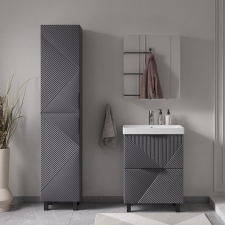 Geometry 60.2Y (9696) тумба VOLNA [tnGEOMETRY60.2Y-07], Графит матовый