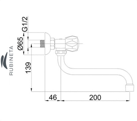Rubineta R-9 для холодной воды настенный
