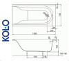 Ванна прямоугольная Kolo MIRRA 150x75