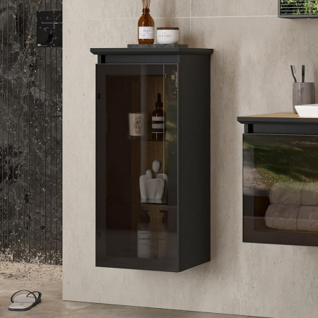 Strong 36 Полупенал подвесной EQUIL [рpSTRONG36.R/L-35], со столешницей, Дуб черный