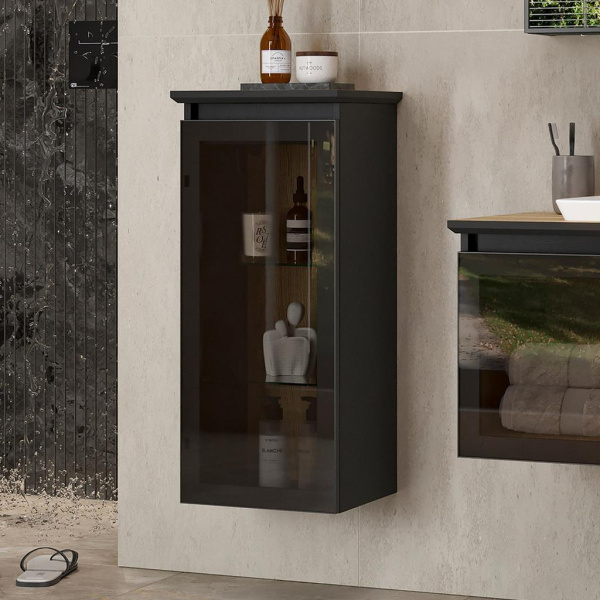 Strong 36 Полупенал подвесной EQUIL [рpSTRONG36.R/L-35], со столешницей, Дуб черный