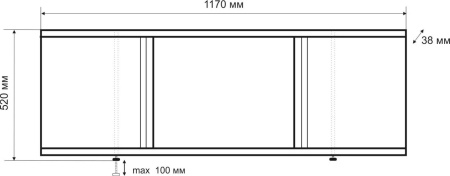 Emmy ЭЛИС 120 экран под ванну