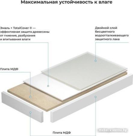 Wellsee Genuine Tree 162017000, 80 см (столешница)