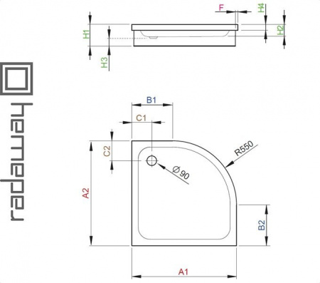 Душевой поддон SIROS A для ванной комнаты
