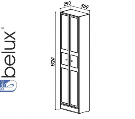 АДАЖИО П 50 (1) шкаф-пенал Белюкс (4810924235183)