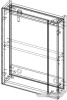АВН Шкаф с зеркалом Лофт 50 62.21 (5)