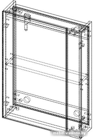 АВН Шкаф с зеркалом Лофт 50 62.21 (5)