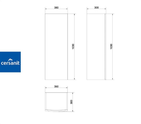 EASY 35 шкафчик Cersanit (S573-009)