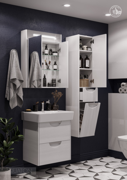 СИЛЬВА (1A215703SIW7R) шкафчик Aquaton