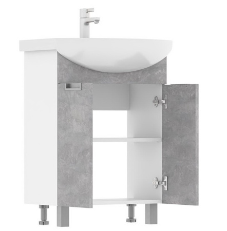 Vario Z 50.2D (Рива) тумба VOLNA [tnVARIO.Z50.2D-09], Цемент (Бетон)