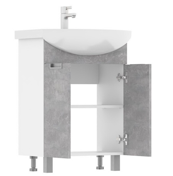 Vario Z 50.2D (Рива) тумба VOLNA [tnVARIO.Z50.2D-09], Цемент (Бетон)