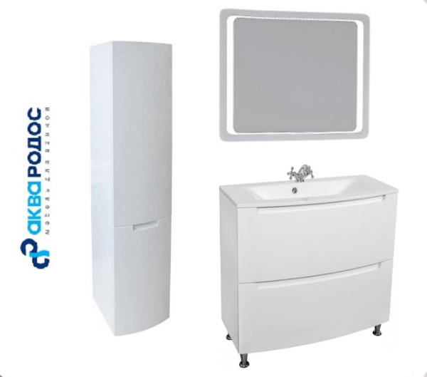 Набор Аква Родос ХЕДВЕЙ 80 с зеркалом ОМЕГА 80