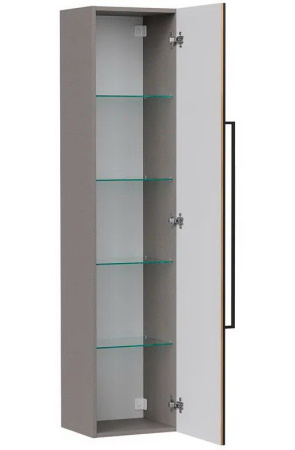 Ferro 36 Пенал подвесной EQUIL [ppFERRO36.R-11], правый, Дуб мадера/Лен антрацит