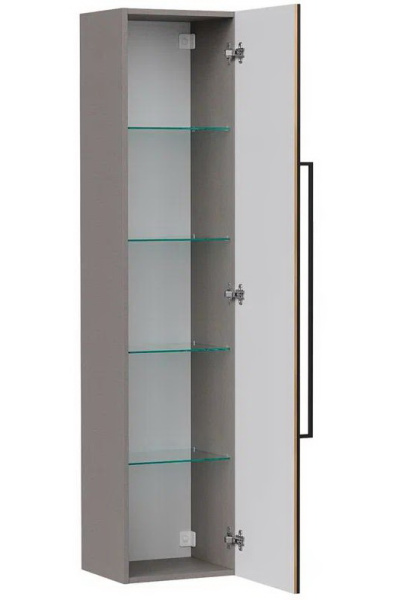 Ferro 36 Пенал подвесной EQUIL [ppFERRO36.R-11], правый, Дуб мадера/Лен антрацит