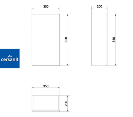 SMART 35 шкафчик Cersanit (S568-001)
