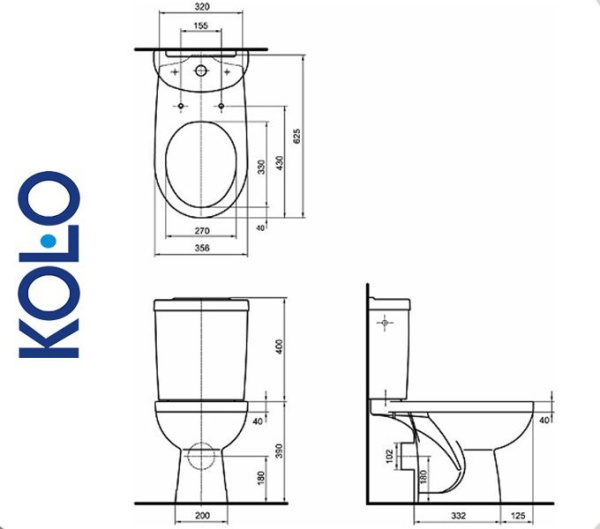 Kolo PRIMO K8904200U Унитаз напольный для ванной комнаты