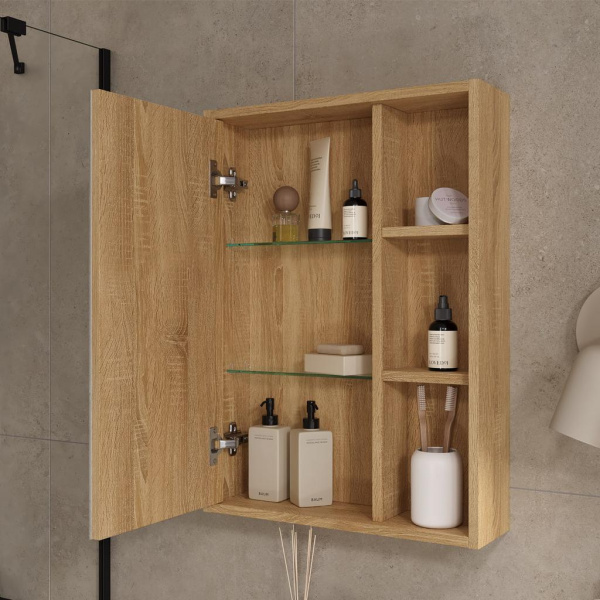 Osmond 50 зеркало-шкаф VOLNA [szOSMOND50], Дуб сонома