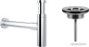 Сифон Wellsee Drainage System 182119005 (сифон, выпуск, хром)