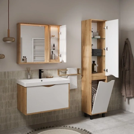 Barney 40 Пенал напольный VOLNA [pnBARNEY40-04], с корзиной